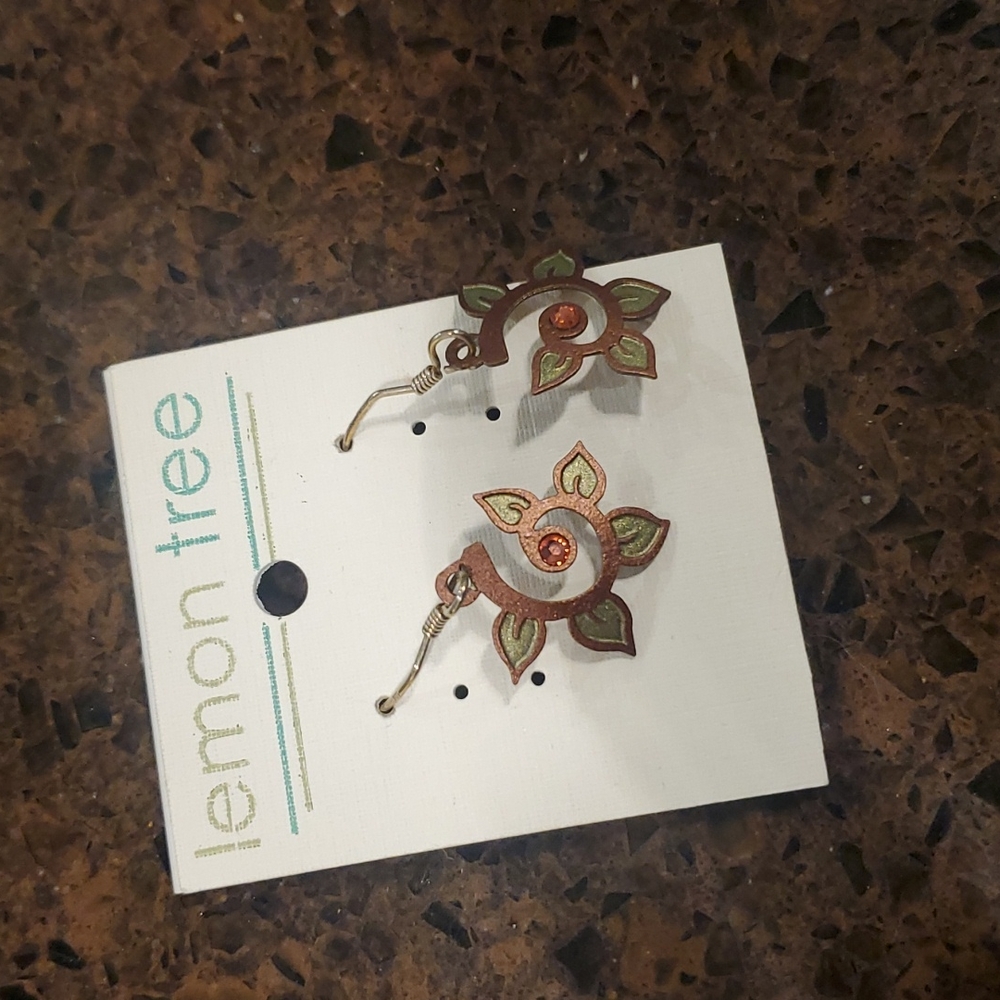 Bronze bohemian earrings
